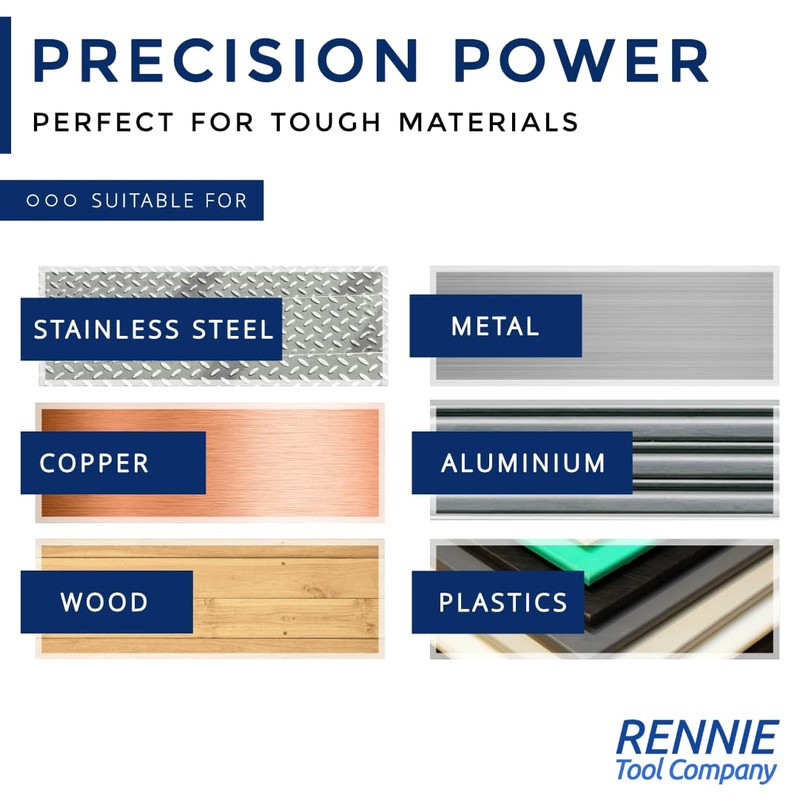 RENNIE TOOLS - 3 Piece Large HSS Step Cone Drill