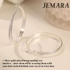 JEMARA Silver Hoop Earrings for Women 925 Sterling Silver Hoop
