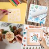 8 Pcs Christmas Snowflake Stencil Template, Reusable Plastic Drawing Painting