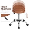 Yaheetech Height Adjustable Rolling Swivel Salon Stool Chair with Backrest
