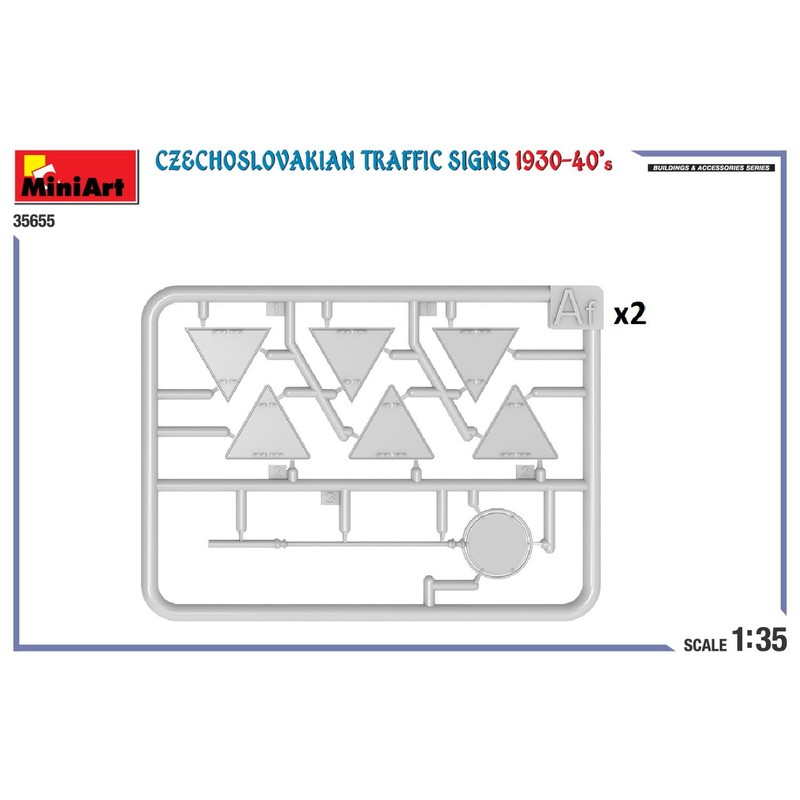 Mini Art 35655 1:35 Traffic Signs Czecheslo. 30-40 - Faithful