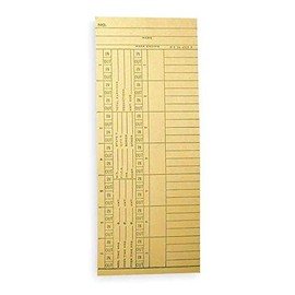 Payroll Time Card, Double Sided, PK1000