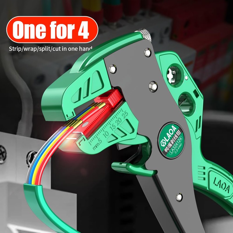 LAOA Automatic Wire Stripper Pliers - Adjustable Stripping Length &