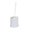Bath Bliss Self Closing Lid Toilet Brush with Rim Scrubber