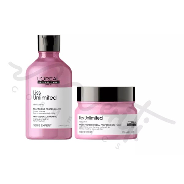 L'Oréal Professionnel Liss Unlimited Mascarilla250ml + Shampoo300ml