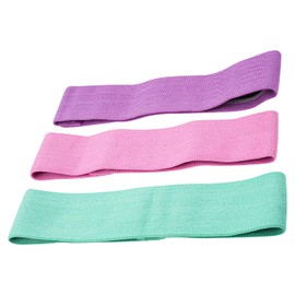 BOROCO 3pcs Elastic Fitness Bands 3 Levels Resistance Bands for Buttocks Exercise Squats Yoga Pilates Gym Unisex