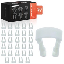 A-Premium 30PCS Nylon Retainer Clip Fasteners Compatible with Ford F-150, F-250, F-350, Explorer, Escape, Focus, Mustang, Taurus & Lincoln Navigator & Jaguar XF & Mazda Tribute & Mercury Cougar