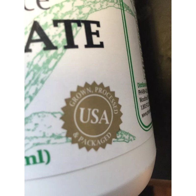 Pharm Aloe Aloe Vera Organic Leaf Juice 32oz 4X CONCENTRATE