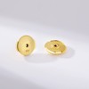 Earring Backs Gold for Stud 925 Sterling Silver Safety Locking