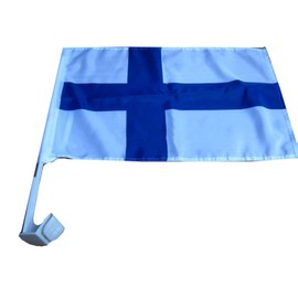 AES 12x18 Finland Country Single Sided Car Vehicle 12"x18" Flag Fade Resistant Double Stitched Premium Penant House Banner