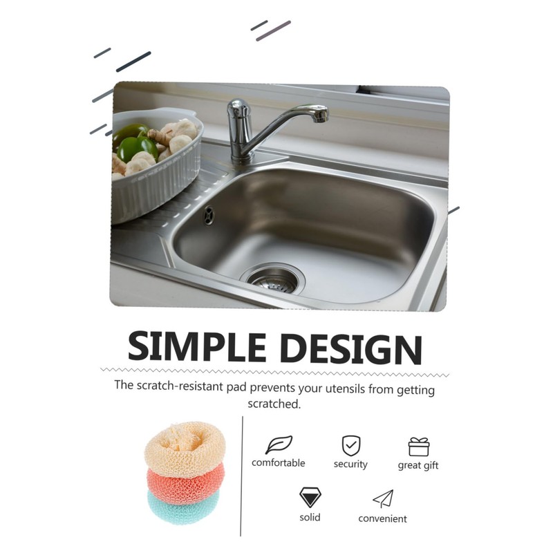 GLEAVI 10pcs Kitchen Dish Scrubbers Non Scratch Scrub Pads Pot