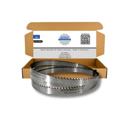 Band saw blades with hardened tooth tips, 1070-2500 mm, width 15 mm, for wood (1820 mm x 15 mm x 0.4 mm T5 mm)