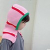 Kids' Balaclava Hat with Integrated Scarf - Warm for Autumn and Winter lf3185 One Size / Recommended 2-6 Years (Elastic Cap Circumference 48-52cm) - Gray 3ea