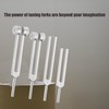 Edithown Tuning Forks, 4Pcs Tuning Fork Set OM136.1Hz, C128Hz, C256Hz,