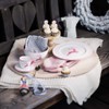 GMUNDNER KERAMIK Dessert Plate Gourmet Diameter 22 cm Pink Deer