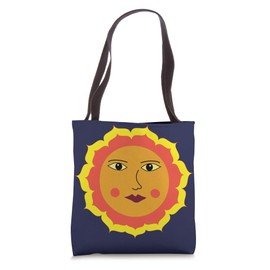 Sun Face Mediterranean Talavera Mexican Tiles Tote Bag