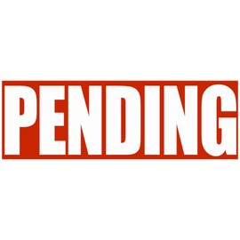Pending Rider for Realtors,Magnetic Pending Sign for Realtors,Magnetic Pending Sign for Real Estate-Red-12 * 4 inches