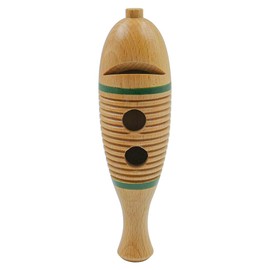 POFET Wooden Guiro, Colorful Fish-shaped Musical Percussion Instrument for Adults Musical Instrument