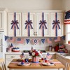 6 Pcs Patriotic 4th of July Cabinet Bows, Flags Pattern