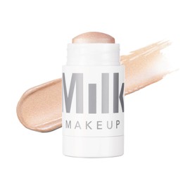Milk Makeup Highlighter – Cream Highlighter Stick for Face + Body with Radiant, Shimmery Glow – Buildable, Blendable, Vegan Formula for All Skin Types – Turnt (Golden Peach), 0.21 oz