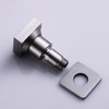 HONGTONGSOWER Brushed Nickel Brass 4PCS Shower Body Spray Jets Square