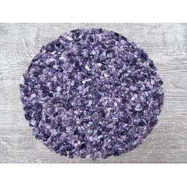 Wholesale Natural Semi Tumbled Lepidolite Gemstone Chips, Crushed Mini Crystals, Undrilled Crystal Chips (Lepidolite, 0.5 Pound)