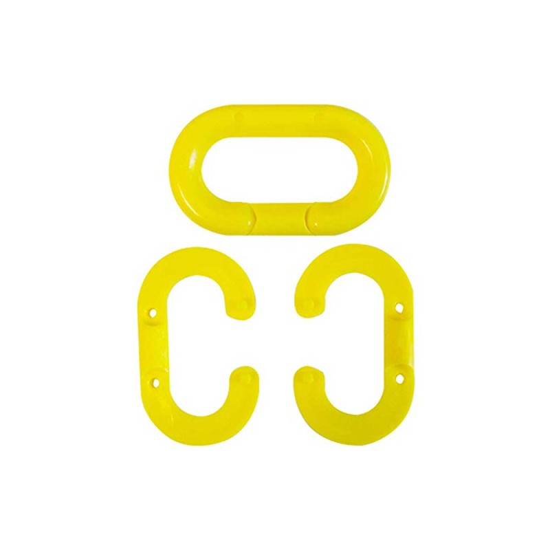 Chain Link, 2 In., Yellow, Acetal, PK10
