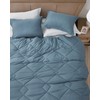 Chezmoi Collection Hugo 3-Piece Textured Thin Comforter Set - Lightweight