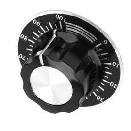 MF A03 Potentiometer Knurled Knobs Volume Control Cap Digital Dial Scale Plate for Electronic Projects