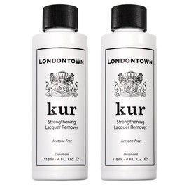 LONDONTOWN kur Strengthening Nail Lacquer Remover, Acetone Free, Pack of 2