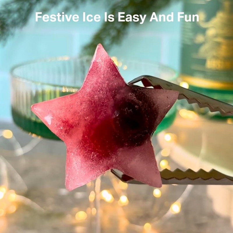 DRINKSPLINKS Star Ice Cube Tray | Perfect As Christmas Ice