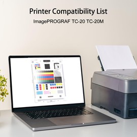 MS.R PFI050 PFI-050 4PK Ink Refill Replacement for ImagePROGRAF TC-20 TC-20M Printer PFI-050 BK -Pigment Black Ink Tank PFI-050 CMYK(4 Pack)