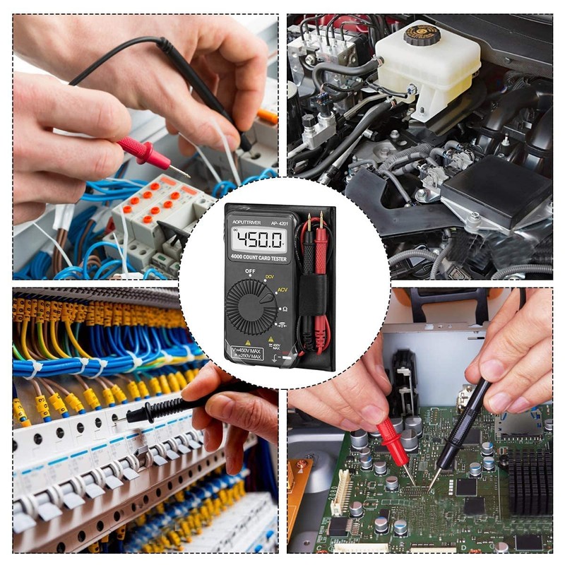 Digital Multimeter Pocket Multimeter AP-4201 4000 Counts Multi Tester Pocket