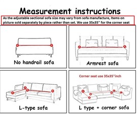 OctoRose Anti-Slip Sofa Couch Protector, Sectional Sofa Cover, Chenille Grey Design Sofa Slipcover Throw Can fit Sofa Futon Chair Armrest Sofa Throw (35x70)