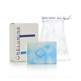 Relumins Glycolic Acid Soap Bar with Aloe and Salicylic Acid – Gentle AHA Mild Peel for Smoother, Soothing Skin | Exfoliating Bar Soap with Professional Spa Formula, 135g x 1 Bar with Net