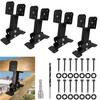 PUXILEM 4pcs Adjustable Angle Pergola Brackets Heavy Duty Roof Riser