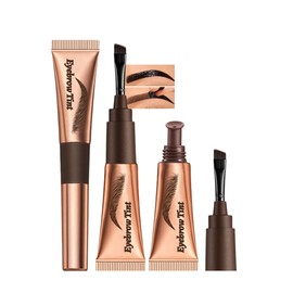 Easy Peel Off Eyebrow Gel, Chocolate Tattoo Eyebrow Gel Easy Peel Off, Waterproof Long Lasting Brow Tinted Stain, Last Up to 3 Days, Sweatproof Transfer-proof gel para cejas with Brush for Women-04