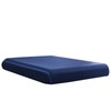 DuShow Satin Fitted Sheet King Navy Blue,Silky Deep Pocket Satin