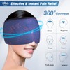 Hilph Migraine - Berretto per emicrania, in rilievo, per alleviare