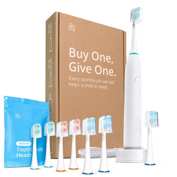 Greater Goods Sonic Electric Toothbrush | Soft Electronic Toothbrush Kit (0638)