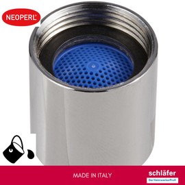 Schläfer | 10002516 Honeycomb TT Aerator for Design Tap M16 Chrome-Plated Compatible with Neoperl, Universal Aerator Internal Thread M16 x 1 Anti-limescale for Sink Mixer Tap – Pack of 2