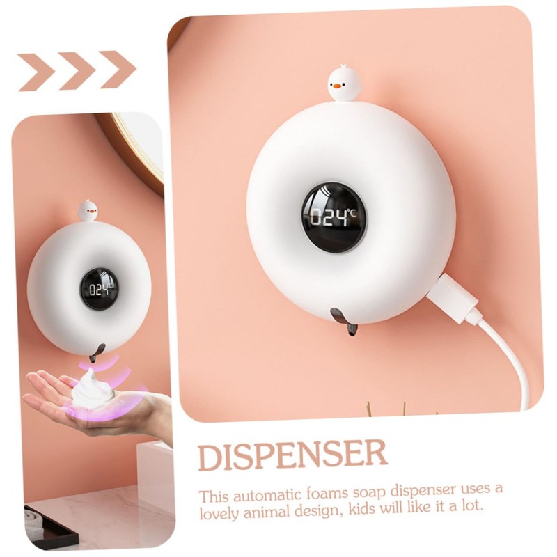 CAXUSD 1 Set Cartoon Touchless Soap Dispenser for Automatic Foaming