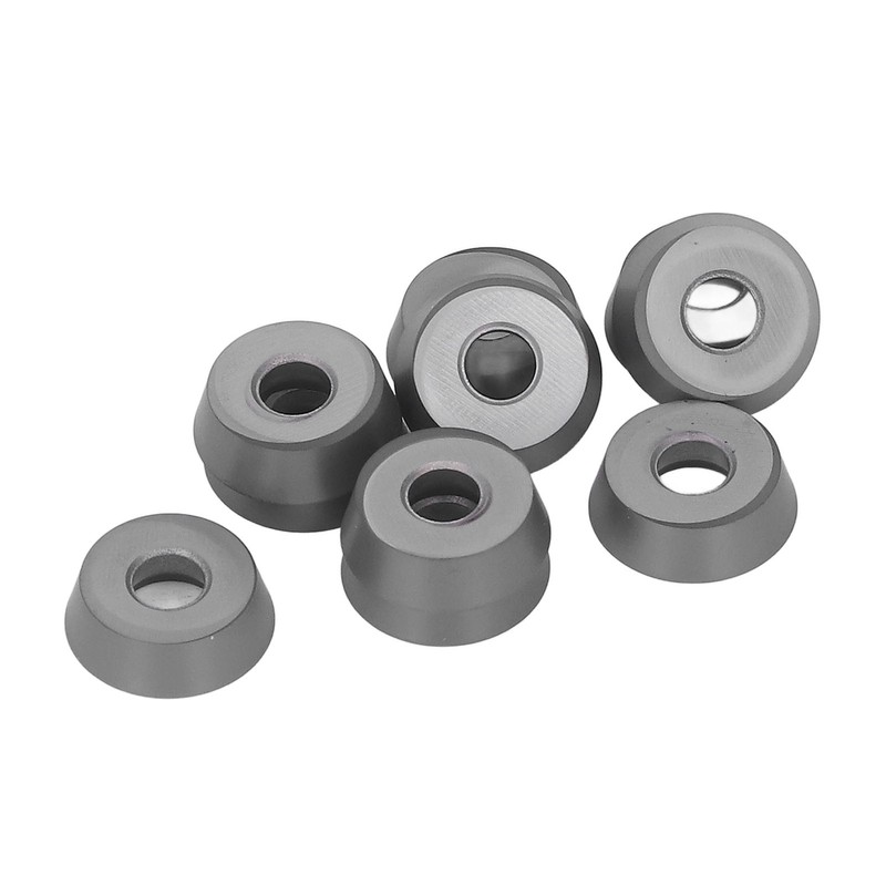 10PCS Black Coating Carbide Inserts Round CNC Turning Milling Inserts