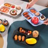 Vesici 8 Pcs Large 12 Inch Unbreakable Divided Plates for