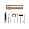 Mikasa Bliss Bar Tool Set with Wooden Stand, 8 Piece,