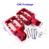 XLJOY Red Footpegs Foot Rest Pegs for KLX110 XR50 CRF50