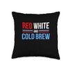 July 4 Red White Blue Cold Brew Coffee Lovers Throw