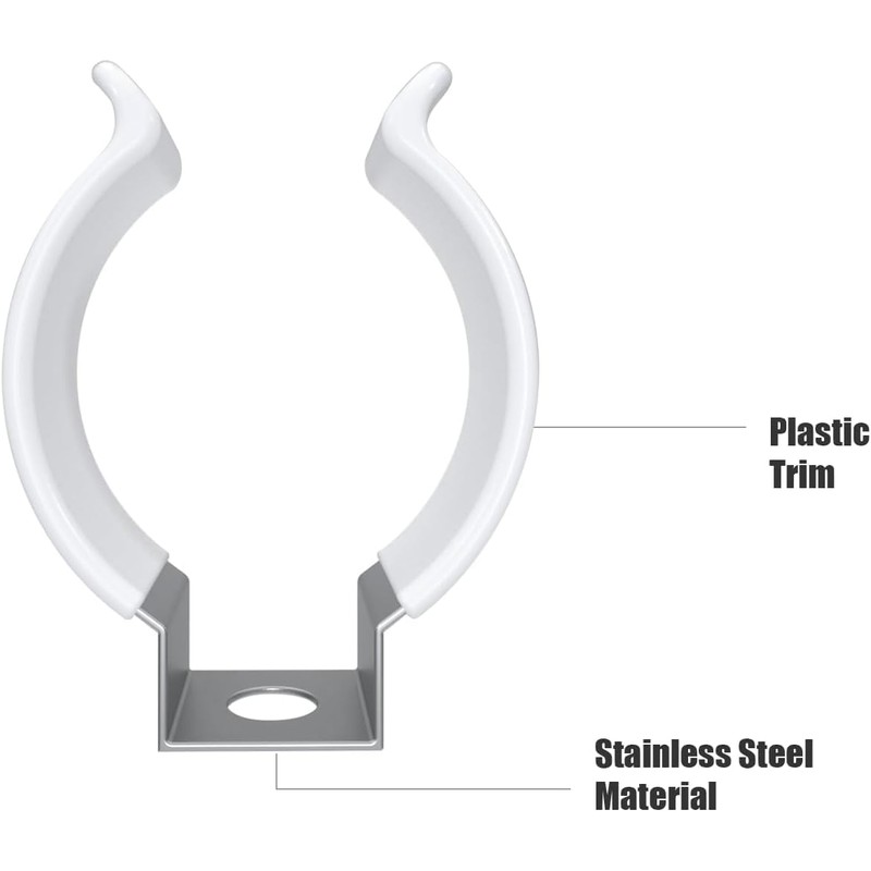 (8-Pack) JESLED T8 U Clips Holder Bracket for 8FT LED