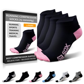 SB SOX 2 pares de calcetines de correr para hombres y mujeres, calcetines deportivos de corte bajo/tobillo para uso durante todo el día