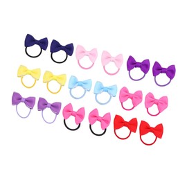 Abaodam 18pcs Ponytail Hair Band Baby Hair Bands Bow Hair Tie for Girls Toddlers Kids Children Elastic Comfortable Design Random Color